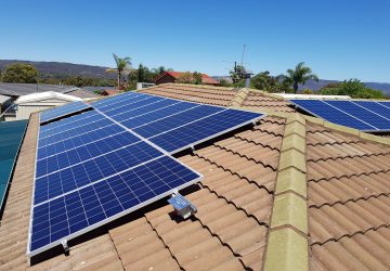 Photo of solar panels installed on an Adelaide home.